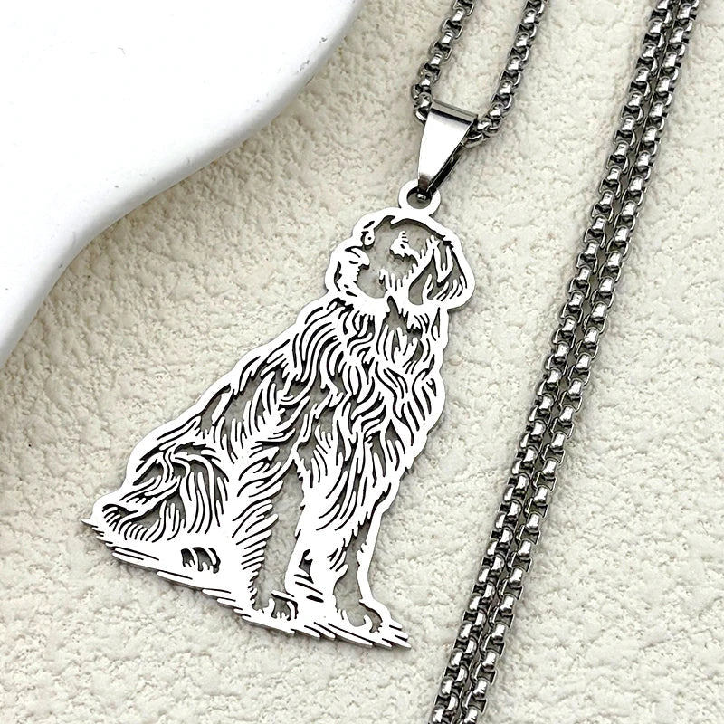 Whimsical Golden Retriever Necklace – Cute Dog Jewelry for Girls