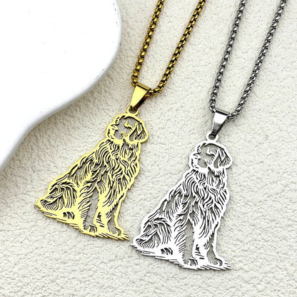 Whimsical Golden Retriever Necklace – Cute Dog Jewelry for Girls
