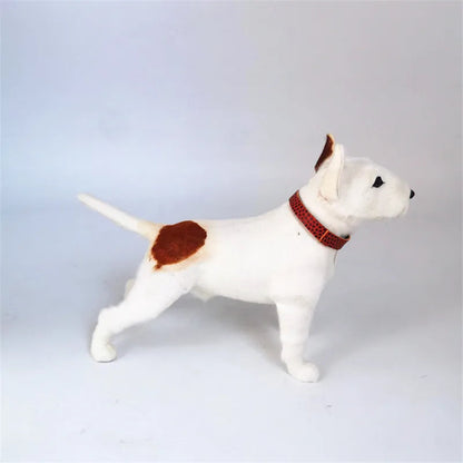 White Bull Terrier Plush – Classic Egg-Head Design with Signature Eye Patch