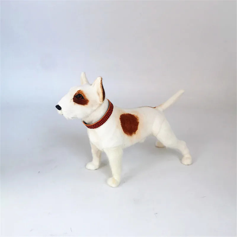 White Bull Terrier Plush – Classic Egg-Head Design with Signature Eye Patch