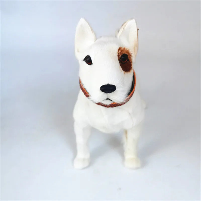White Bull Terrier Plush – Classic Egg-Head Design with Signature Eye Patch
